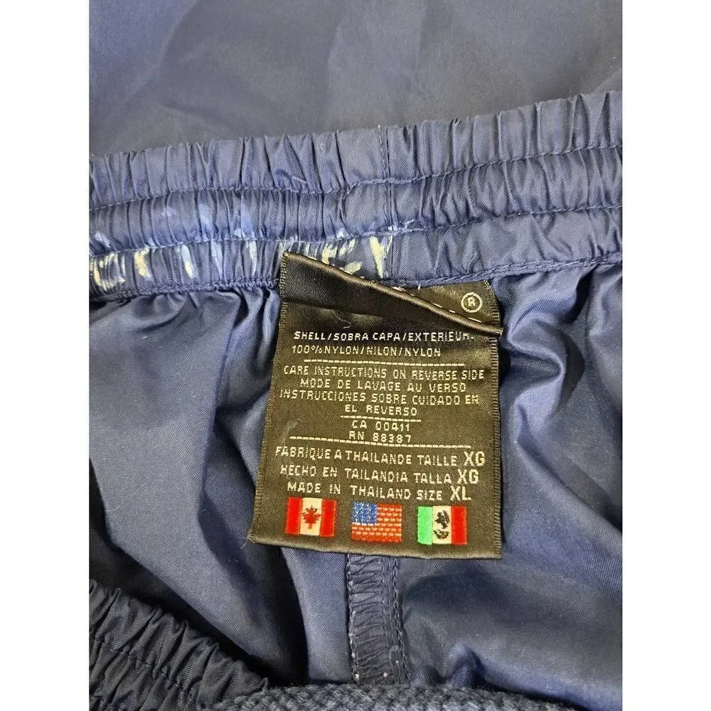 Vintage 90's Adidas Windbreaker track pants jogger womens small nylon blue